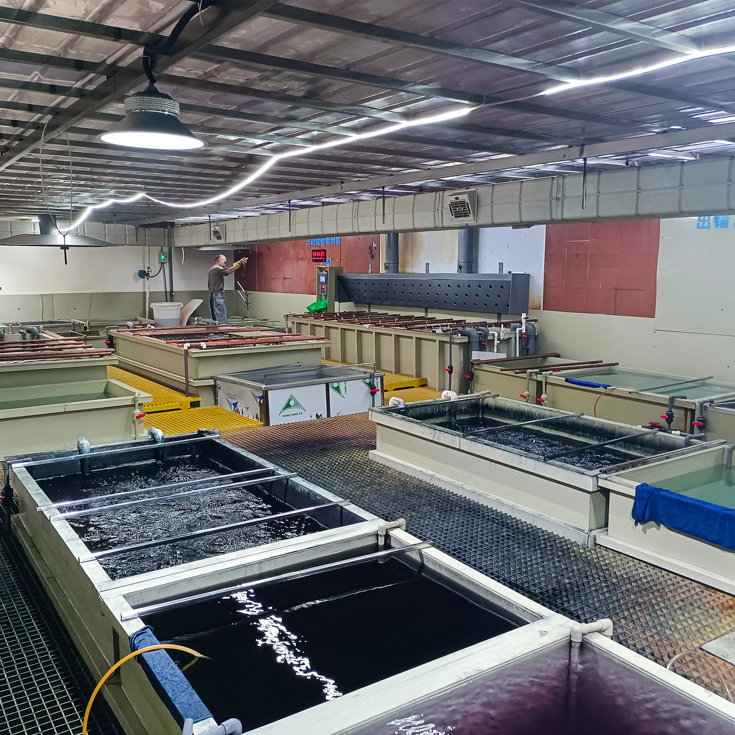 Surface finishing plant